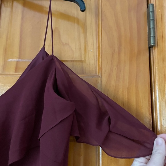 Jenny Yoo Anthropologie BHLDN Mila Cinnamon Rose Maxi Dress Sz 12 NWT - Picture 5 of 9